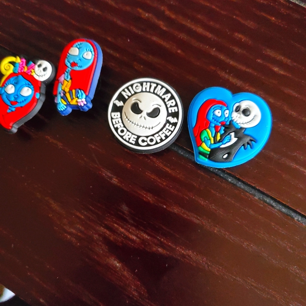 Jack skeleton croc charms
